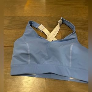 Blue outdoor voices sports bra. Very supportive size Small/medium D cup